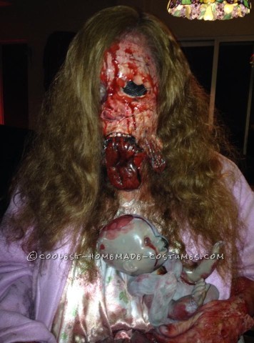 Really Scary Pregnant Zombie Halloween Costume!