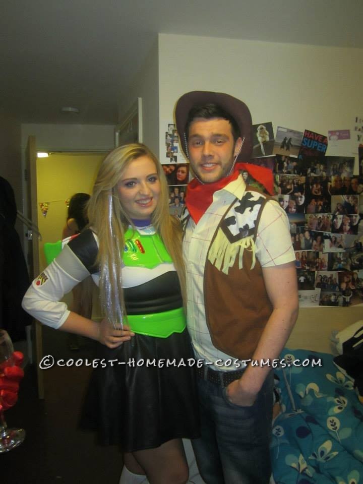 Coolest Woody and Buzz Couple Homemade Costume