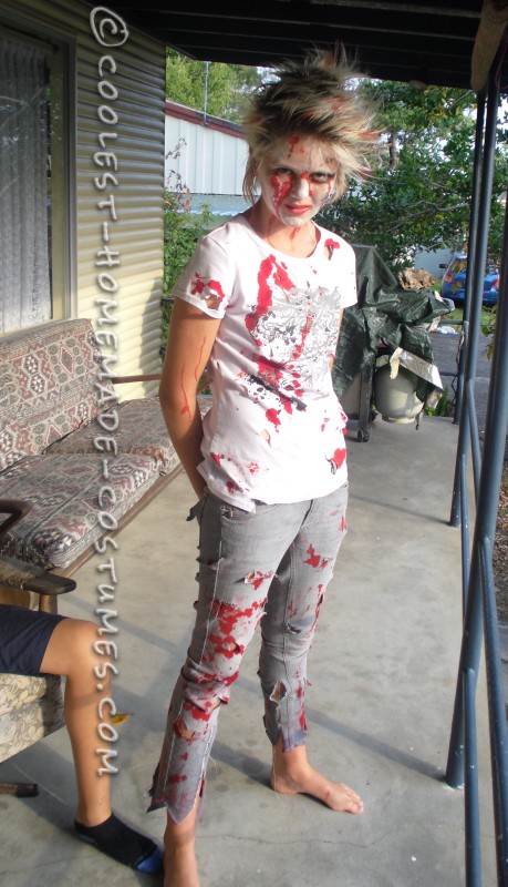 a zombie biker chick costume for a 9 year old a zombie biker chick costume for a 9 year old