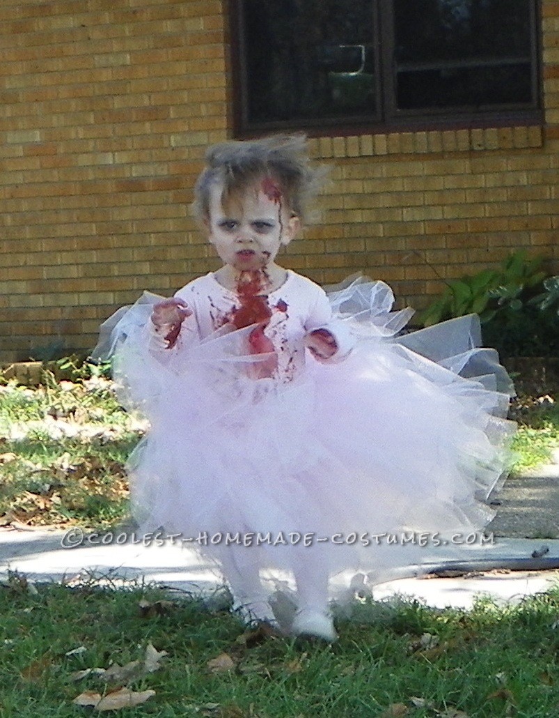 Sweet Little Bloody Zombie Ballerina Toddler Costume