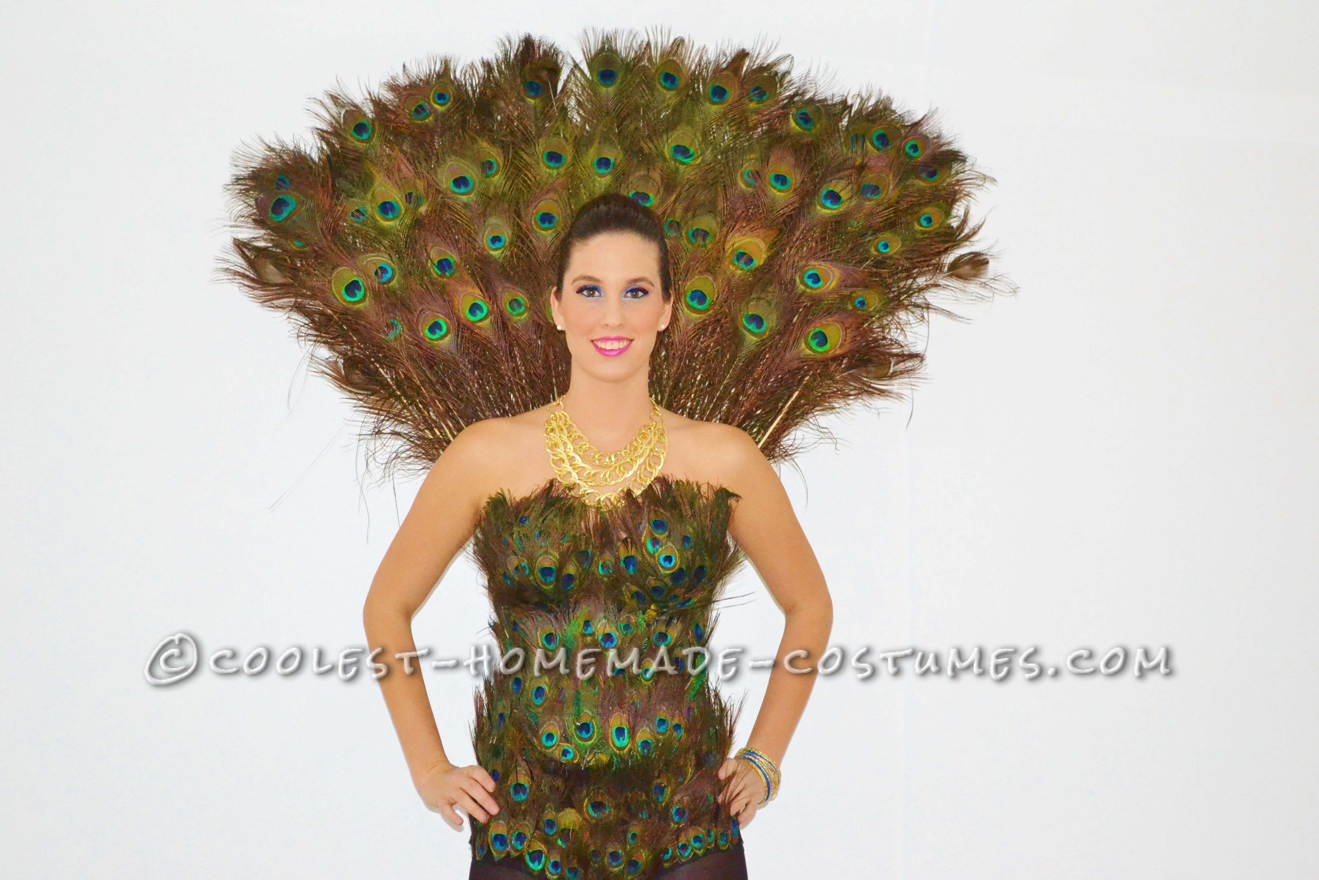 The Best Ladies Proud Peacock Costume!