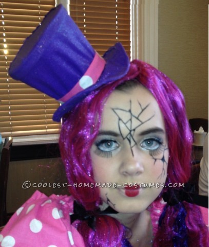 Polka Dot Broken Doll Costume Made by an 11 Year Old!