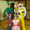 Cool Homemade Super Mario Family Costume