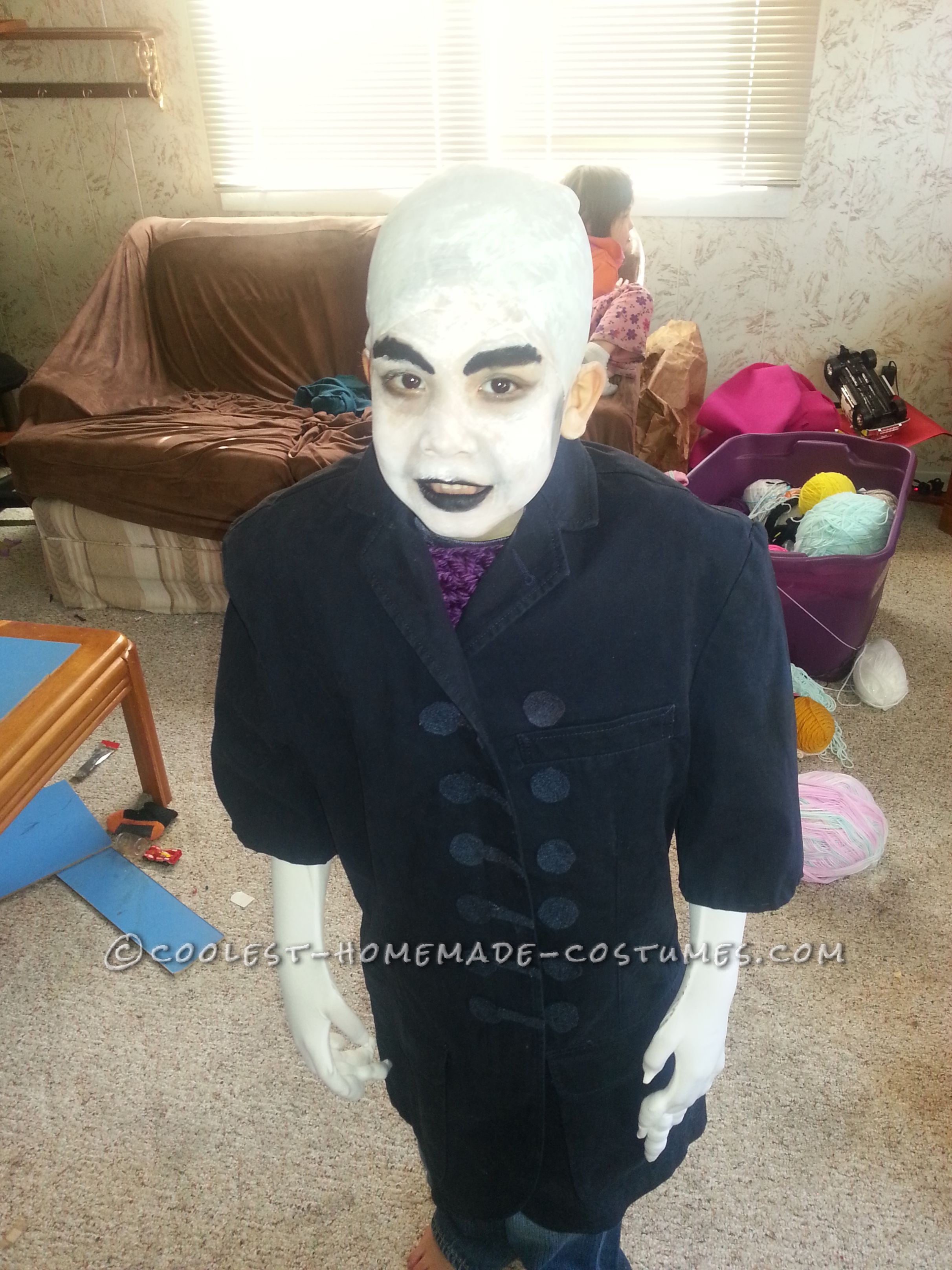 Nosferatu: Scary Homemade 6 Year Old Vampire Costume