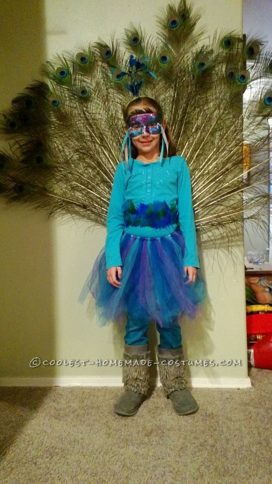Peacock Costume Designed by a 7 Year Old Girl
