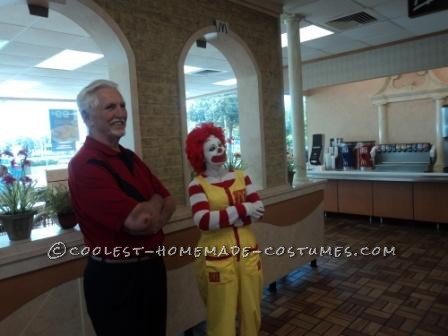 Fun Homemade Ronald McDonald Costume