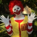 Fun Homemade Ronald McDonald Costume