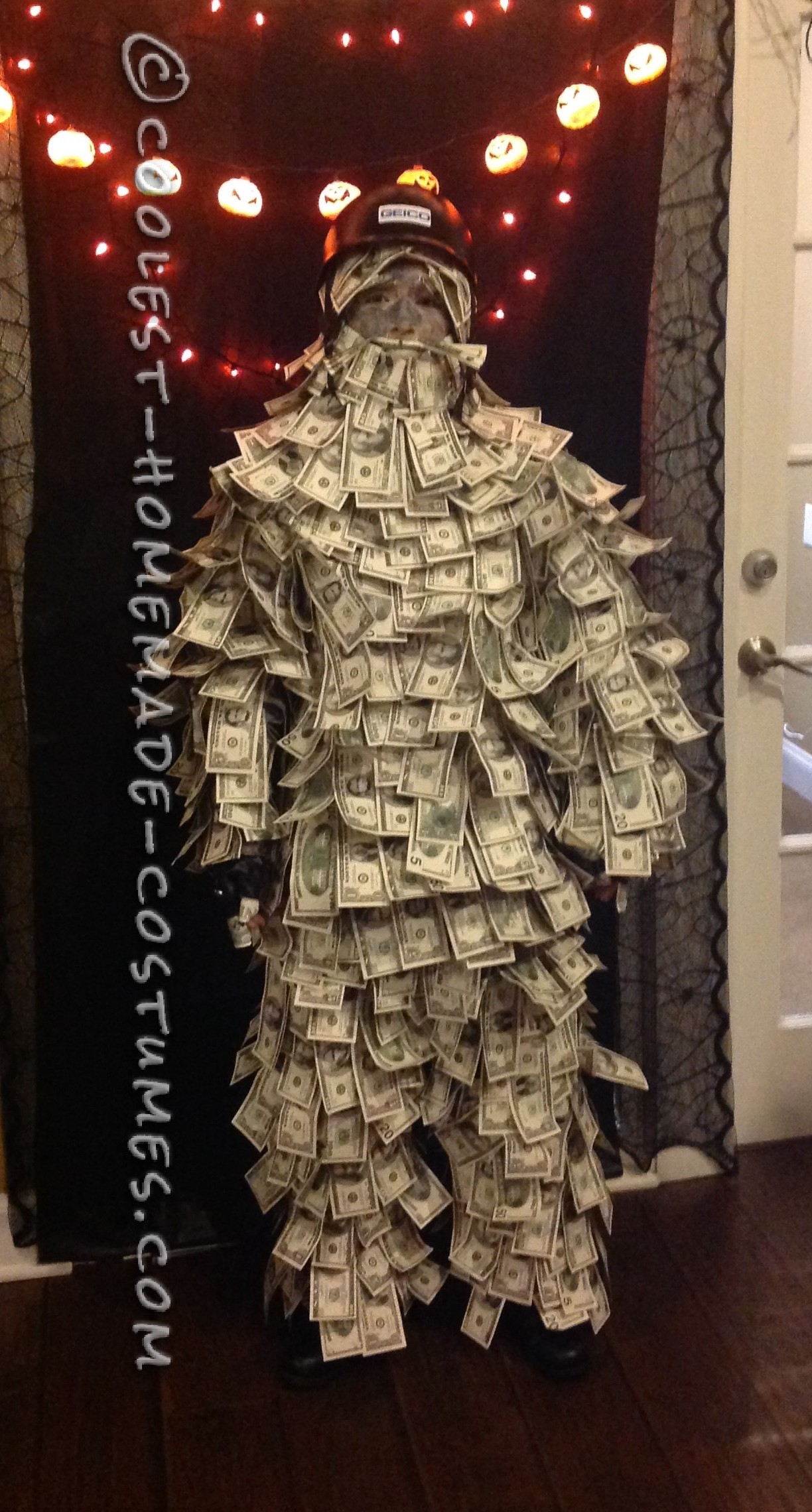 Coolest Homemade Geico Money [Wo]Man Costume