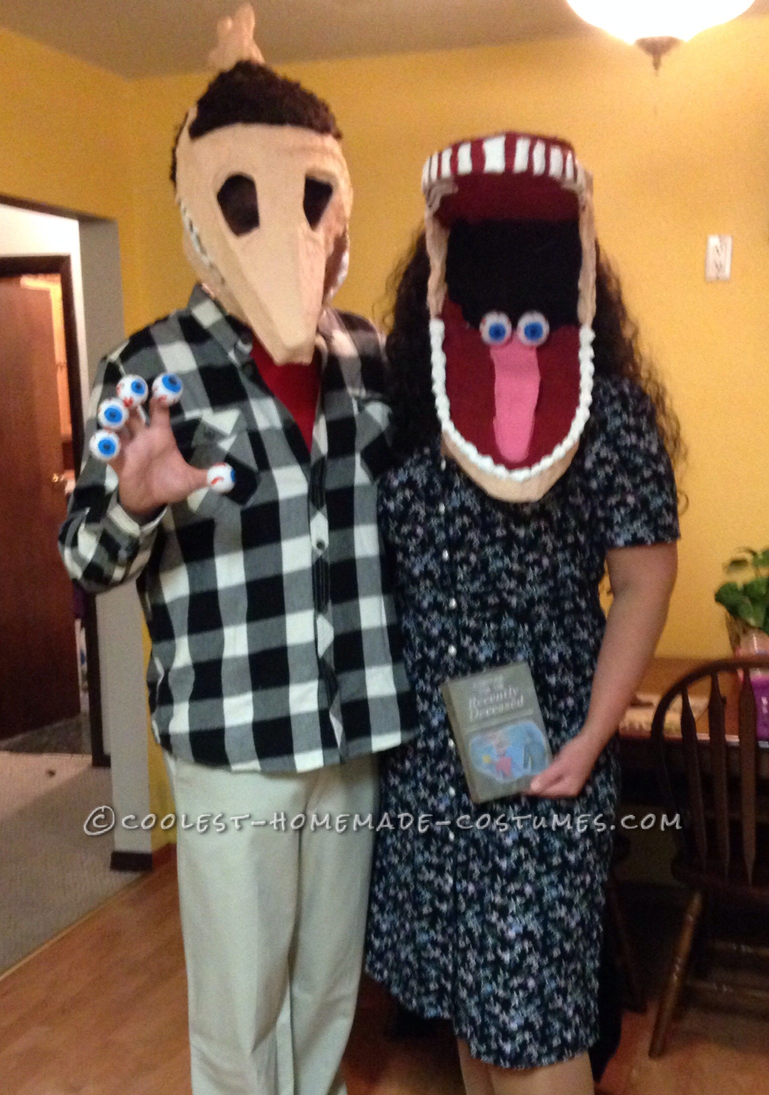 Cool DIY Adam and Barbara Maitland Couple Costume