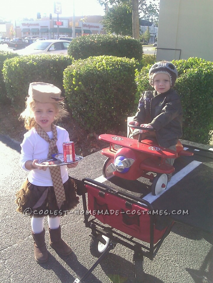 Last-Minute Airplane Pilots and Stewardess Costumes for Kids