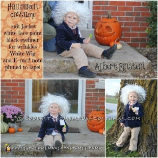 Cool Homemade Albert Einstein Toddler Costume