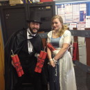 Amazing Damsel-in-Distress and Villain Couple Costume!