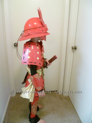 Amazing Handmade Samurai Costume and Armor For 8 Year Old Boy