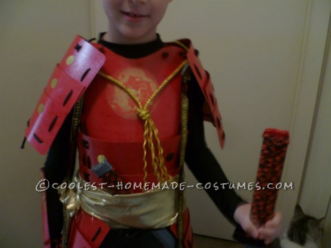 Amazing Handmade Samurai Costume and Armor For 8 Year Old Boy