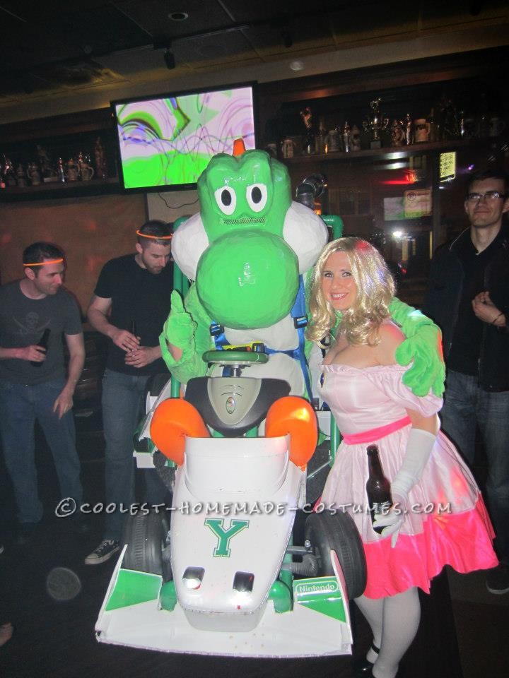 Amazing Yoshi Mario Kart Halloween Costume - Entirely Homemade!