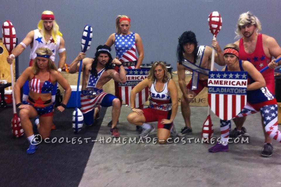 Coolest American Gladiators Group Halloween Costume