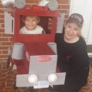 Coolest Homemade Peterbilt Truck Halloween Costume for a Toddler