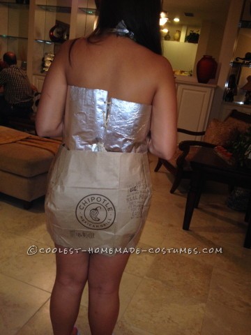 Anything But Clothes (ABC) Party Costume Idea: Chipotle