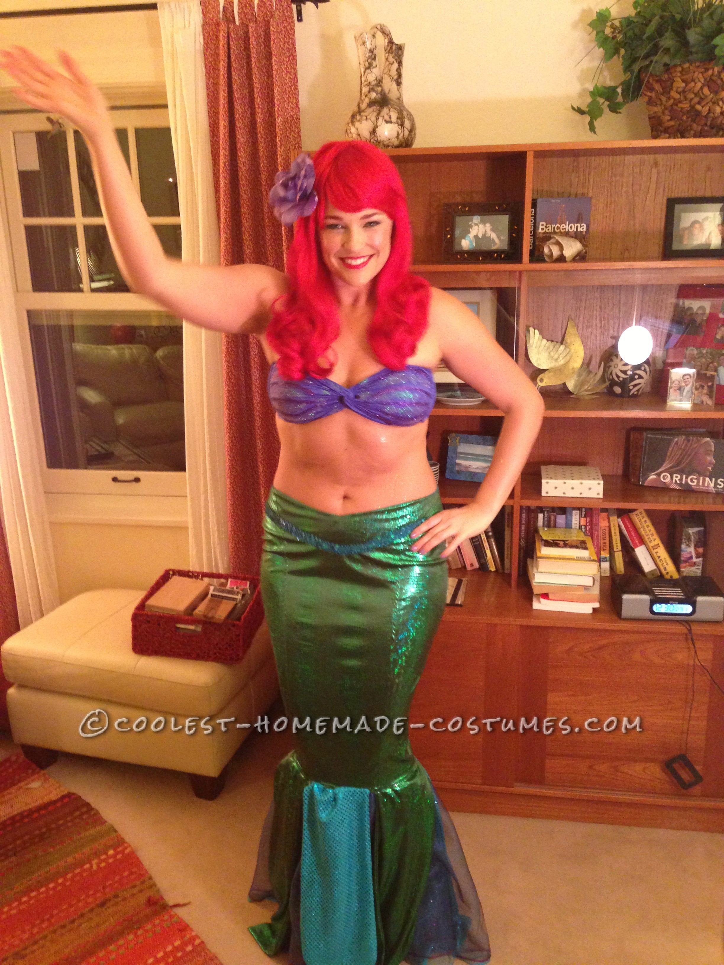 Homemade Ariel Costume (for a High School Principal!)