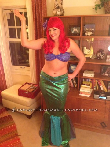 Homemade Ariel Costume (for a High School Principal!)