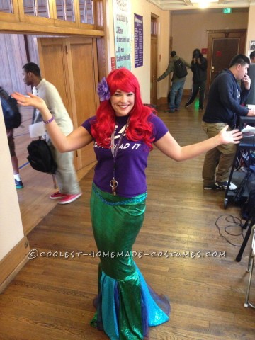 Homemade Ariel Costume (for a High School Principal!)