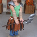 Astrid: Viking Dragon Warrior Costume Homemade for Preschool Age