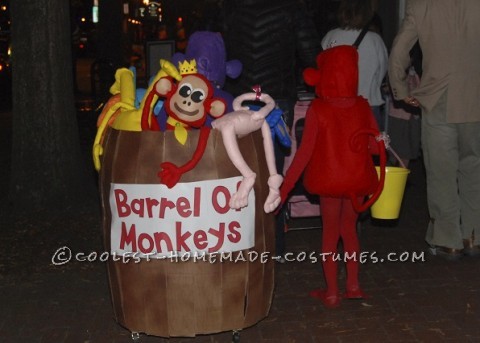 Awesome Barrel of Monkeys Homemade Costume