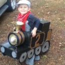 Awesome Halloween Steam Locomotive Train with a Little Engineer!