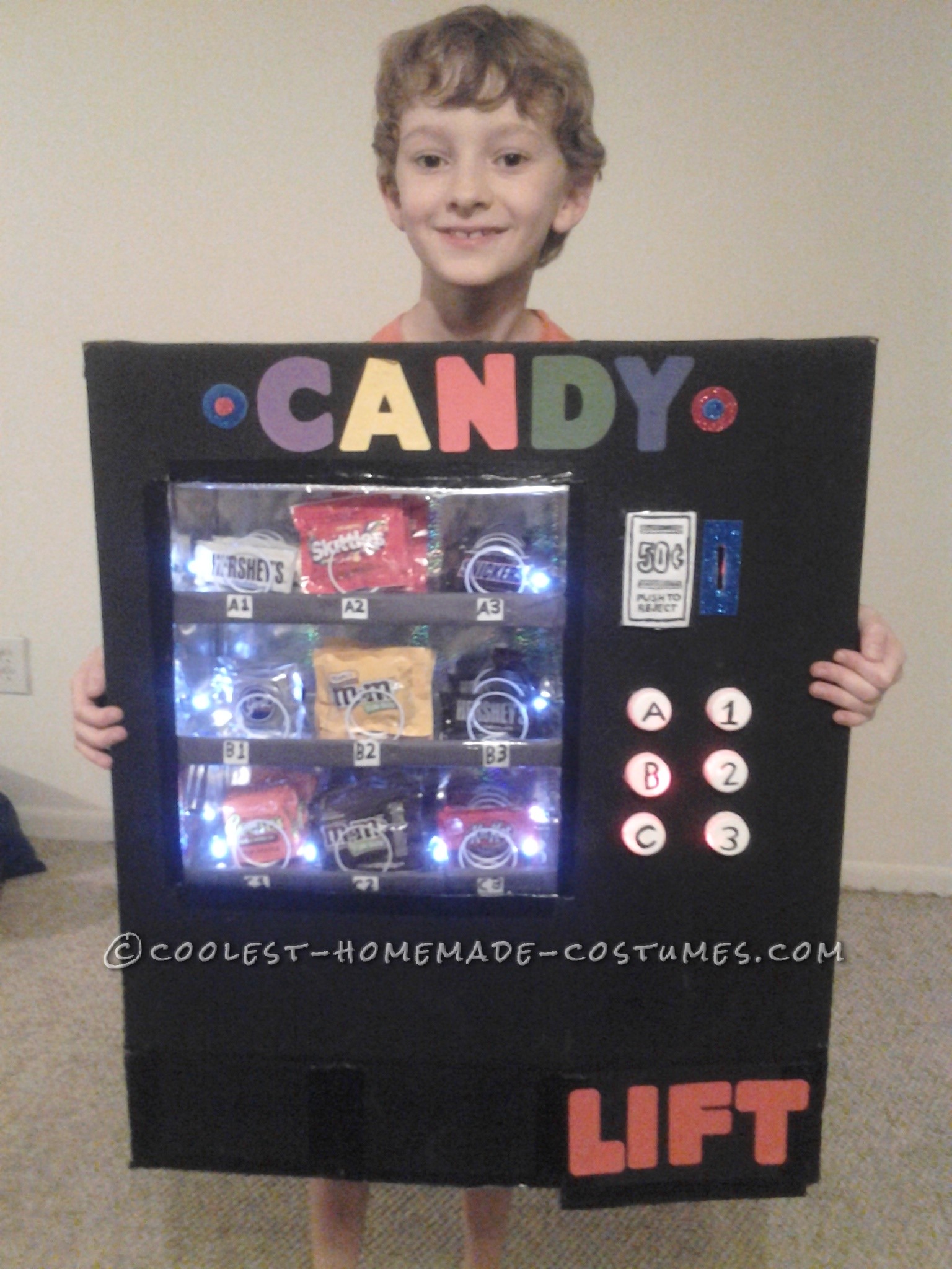 Awesome Light-Up Vending Machine Costume