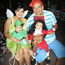 Cool Captain Hook and Peter Pan Twin Toddler Costumes and Daddy Mr. Smee