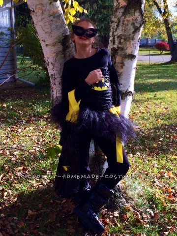 Homemade Batman Costume with a Girlie Twist