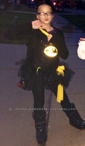 Homemade Batman Costume with a Girlie Twist