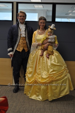 Beauty and the Beast with Baby Lumiere Family Costume