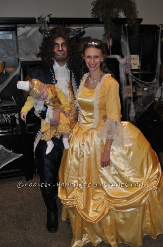 Beauty and the Beast with Baby Lumiere Family Costume