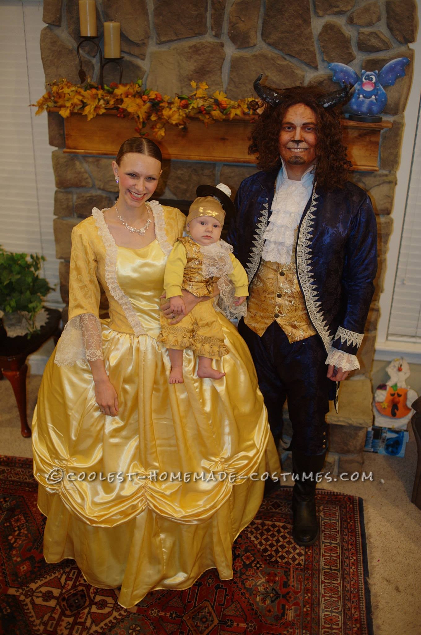 Beauty And The Beast With Baby Lumiere Family Costume