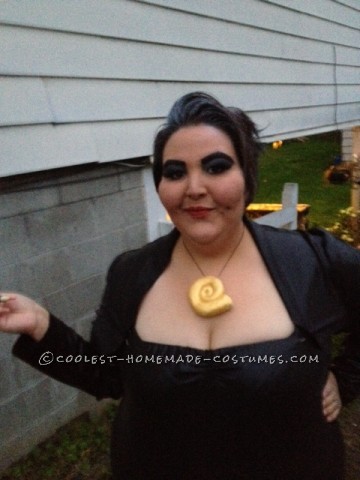 Bedazzled Ursula Homemade Halloween Costume