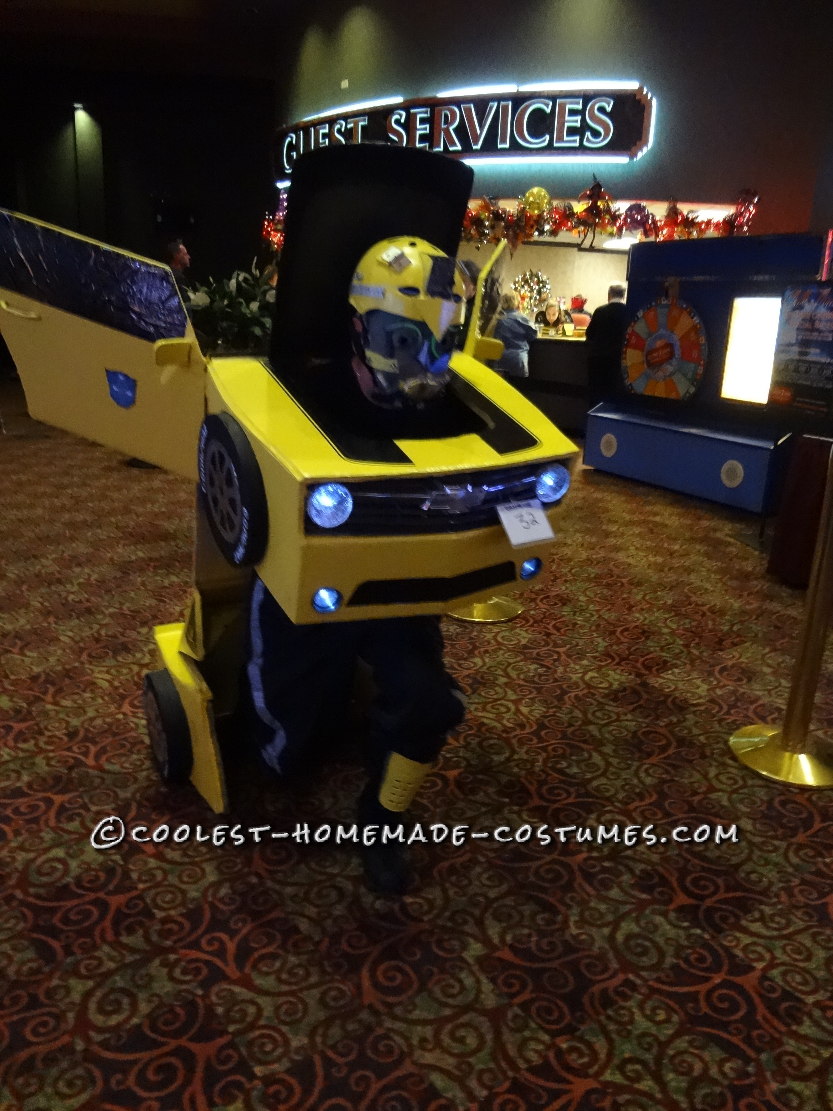 Cool DIY Bumblebee Transformer Costume