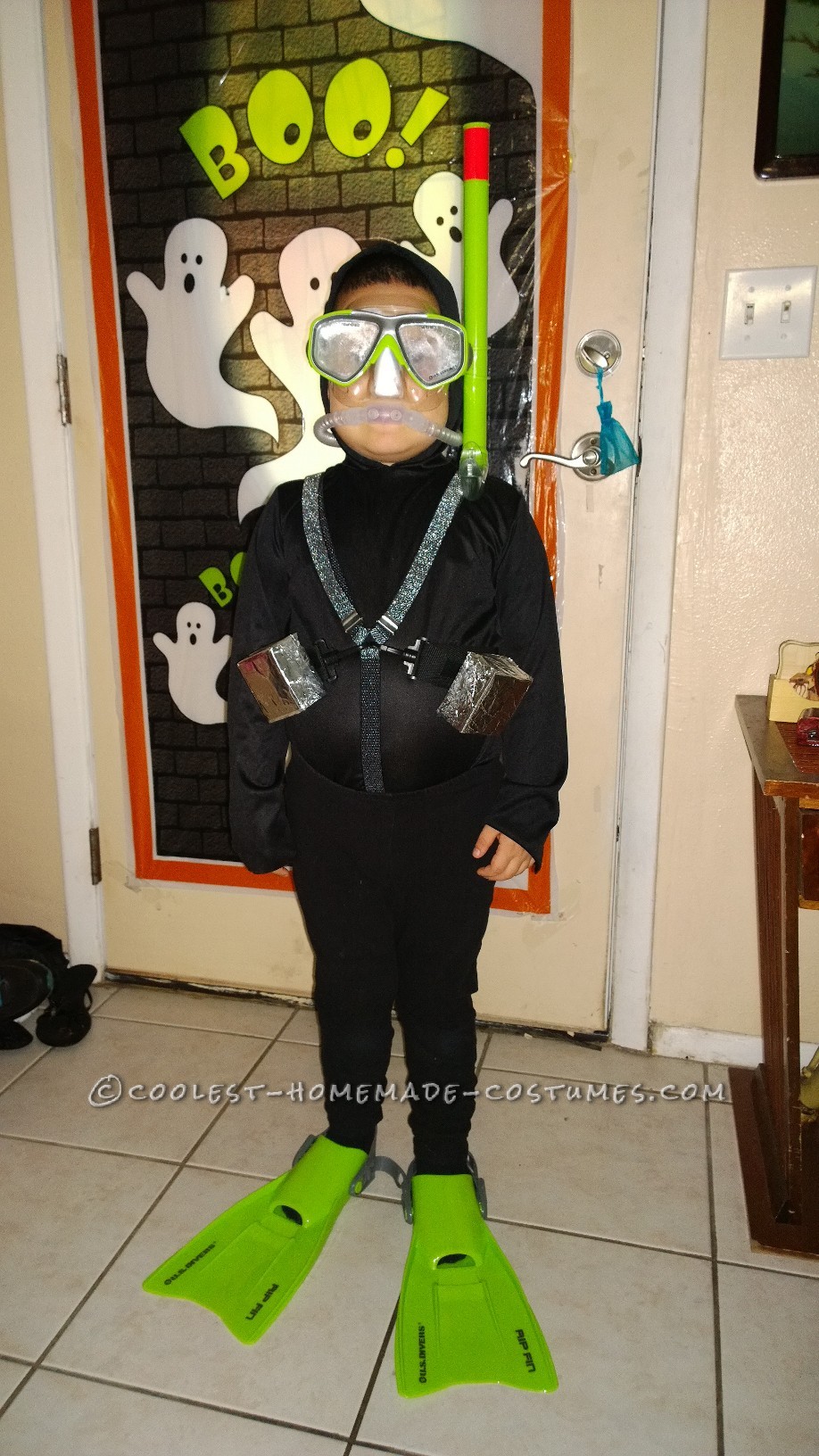 Best Mom-Made Scuba Diver Costume for a 5 Year Old