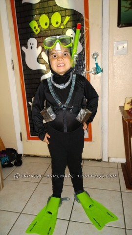 Best Mom-Made Scuba Diver Costume for a 5 Year Old