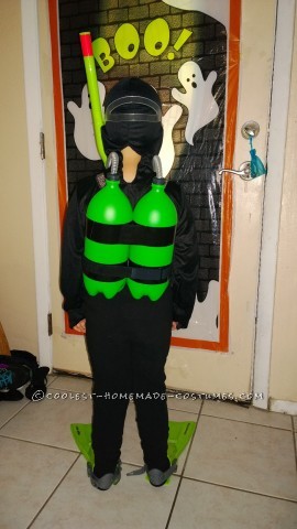 Best Mom-Made Scuba Diver Costume for a 5 Year Old