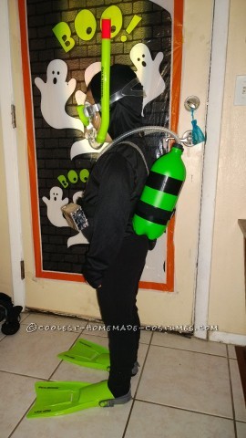 Best Mom-Made Scuba Diver Costume for a 5 Year Old