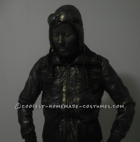 Amelia Earhart Bronze Living Statue Costume