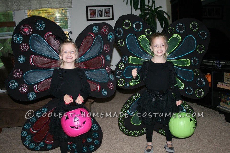 Cool Homemade Butterfly Costumes for Twin Toddler Girls