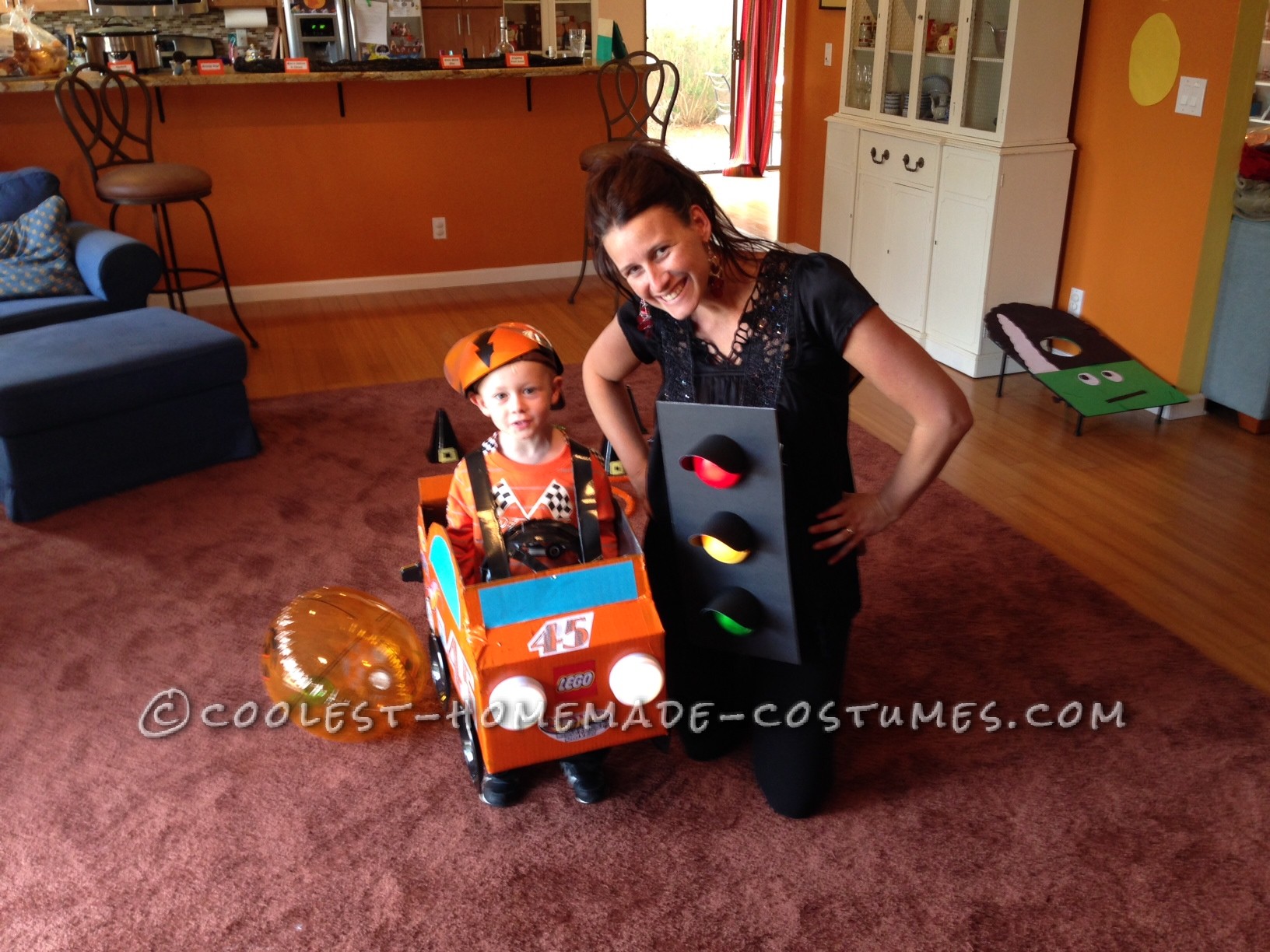 Cheap and Easy Car-Themed Family Halloween Costumes