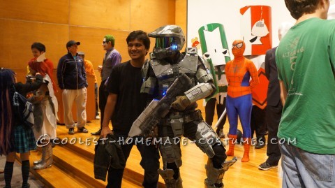 Coolest Cardboard and Foam Master Chief Costume