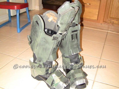 Coolest Cardboard and Foam Master Chief Costume