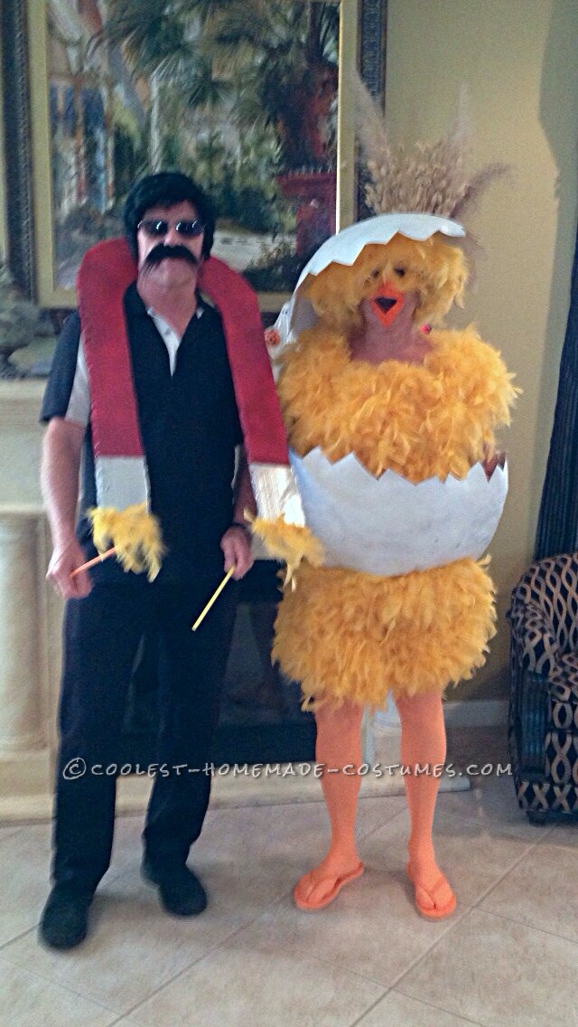 Funny Chick and Chick Magnet Couple Halloween Costume