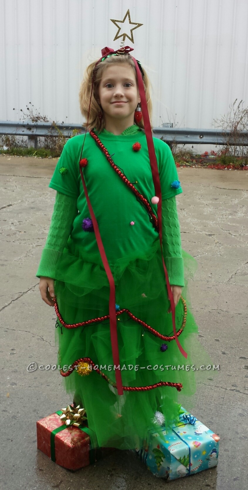 Cool Homemade Christmas Tree Halloween Costume