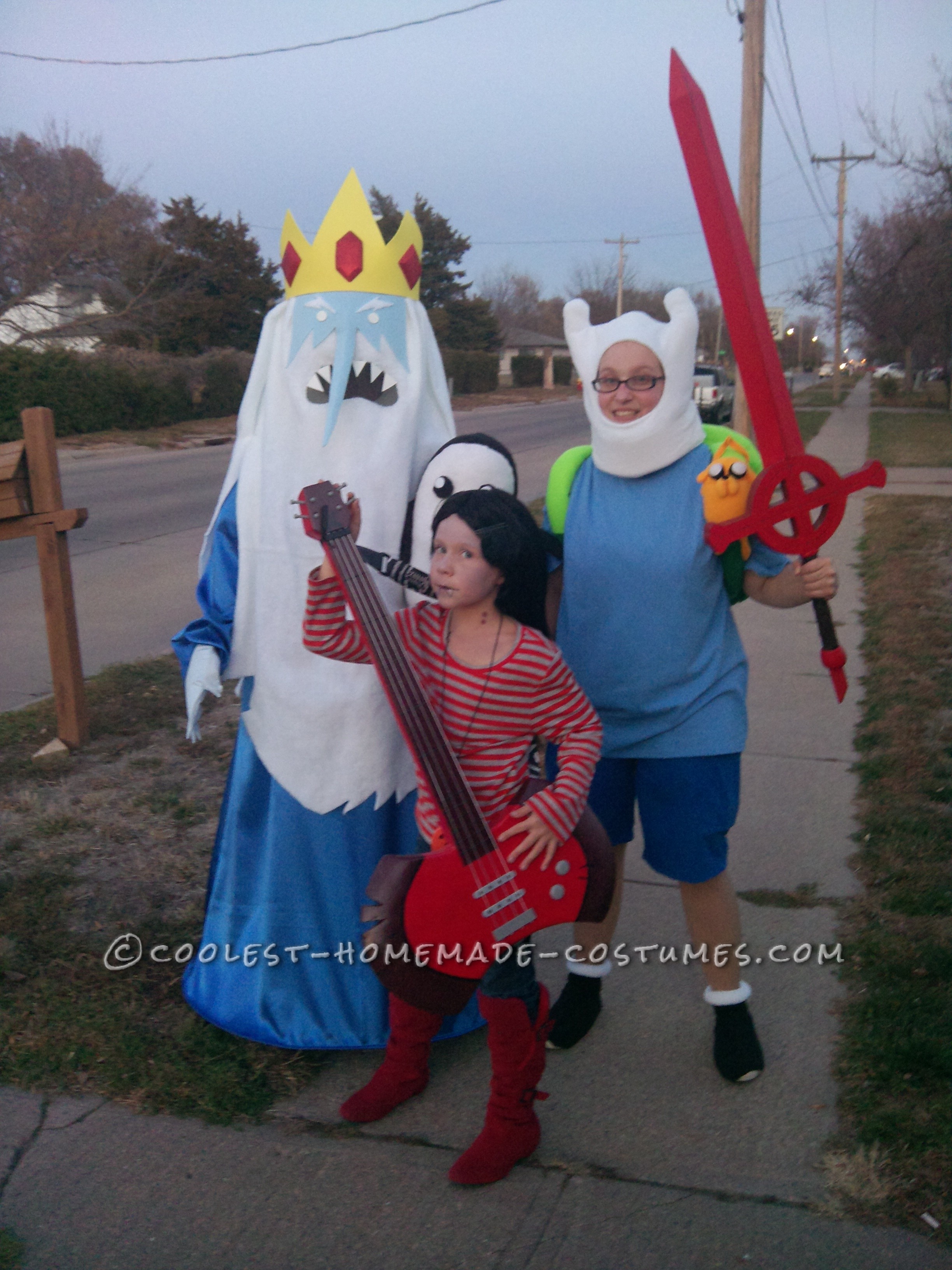 Coolest Adventure Time Trio Costume Ever!