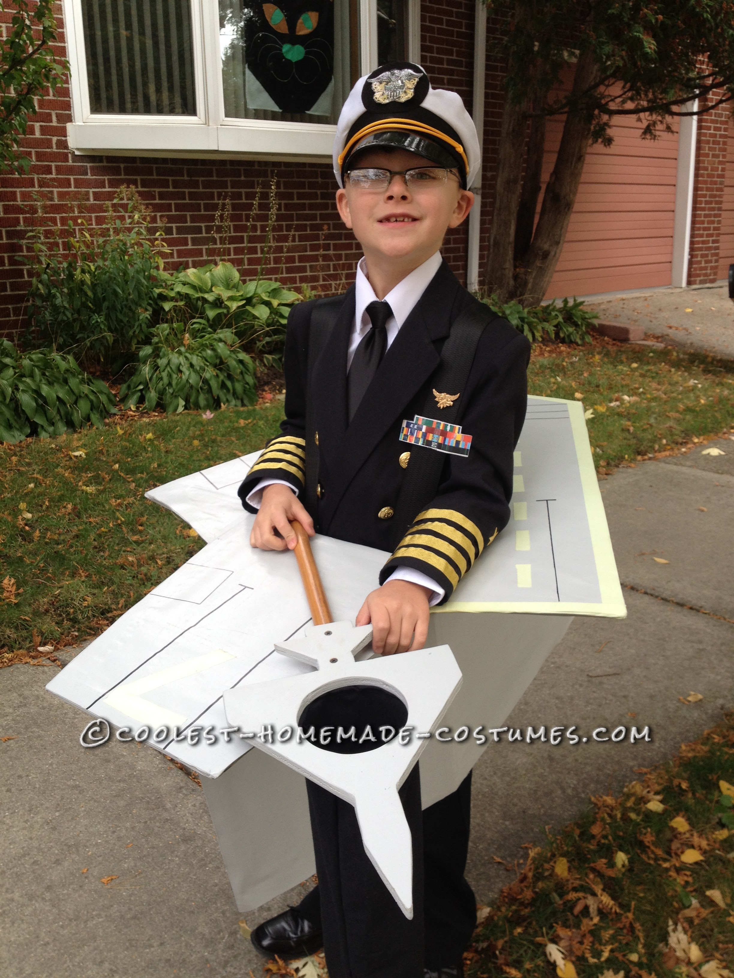 Coolest Aircraft Carrier and Captain Costume